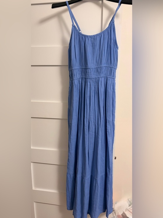 Pact Dresses & Skirts - Pact coastal double gauze cornflower Blue Sleeveless Dress size M